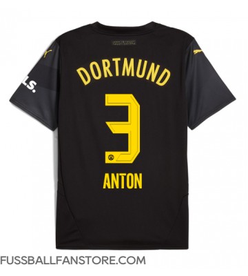 Borussia Dortmund Waldemar Anton #3 Replik Auswärtstrikot 2024-25 Kurzarm